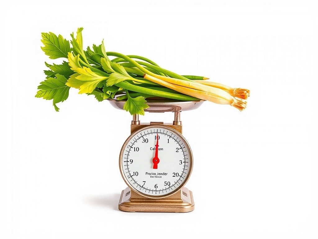 Balance de précision et ingrédients frais